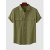 Solid Color Short Sleeves Shirt